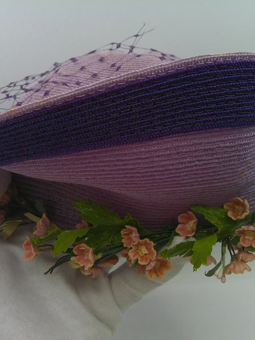 Vintage 1950s Janyth Roy JR New York Hat With Bow & Flowers